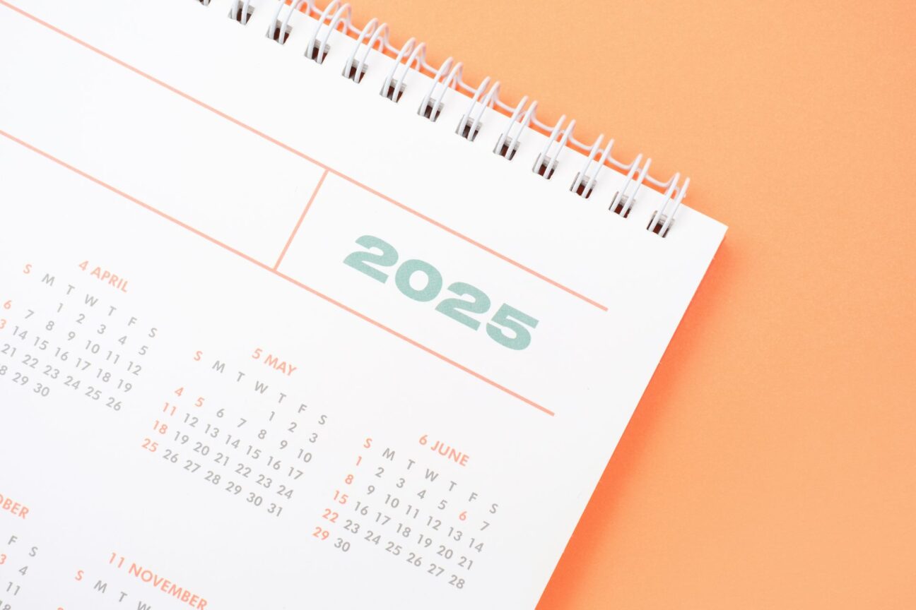 A calendar of 2025